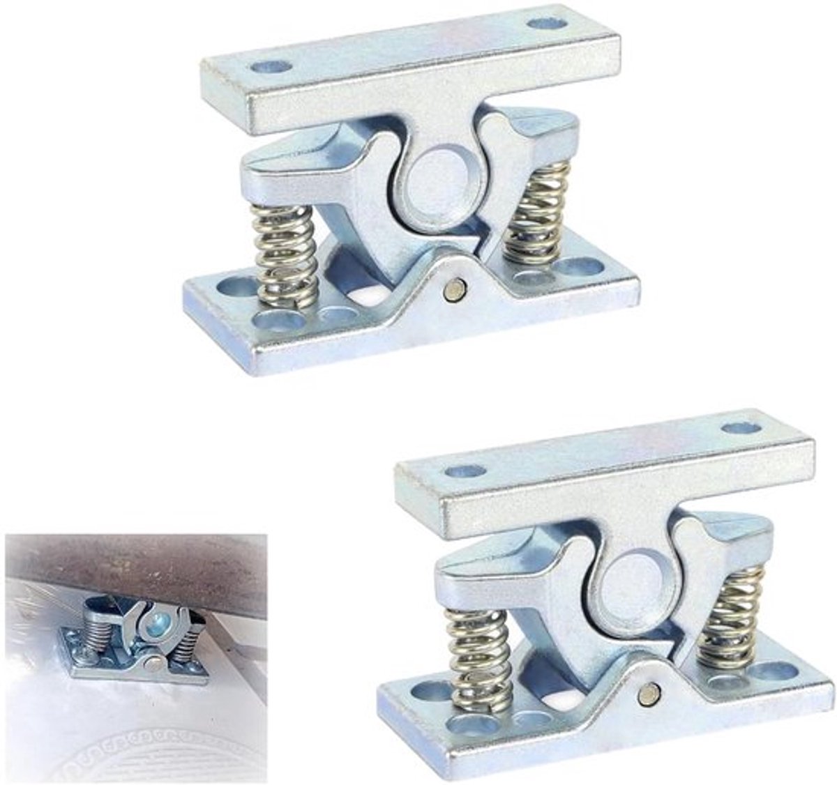 Dailygoods- Deurslot Set van 2 - Zinklegering - Buiten/tuindeuren - Schokbestendig