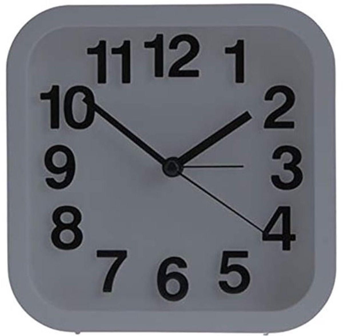 Dailygoods - Analoge Quartz-wekker - Retro Tafelklok - Grijs - Alarmfunctie