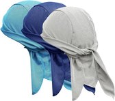 Driedelige set bestaande uit een coole gebreide muts en hoofdband - vochtregulerend en sneldrogend.