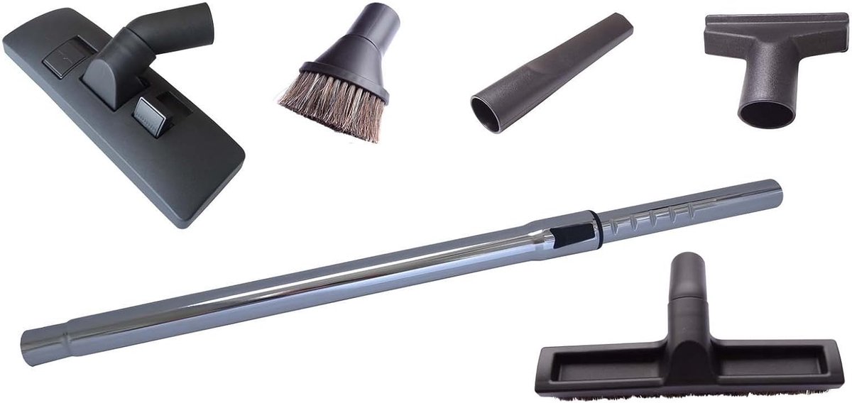 Stofzuiger Accessoireset - Zuigmonden Set - Stofzuigen Huis - Complete Kit - 35 mm Aansluiting - Zwart