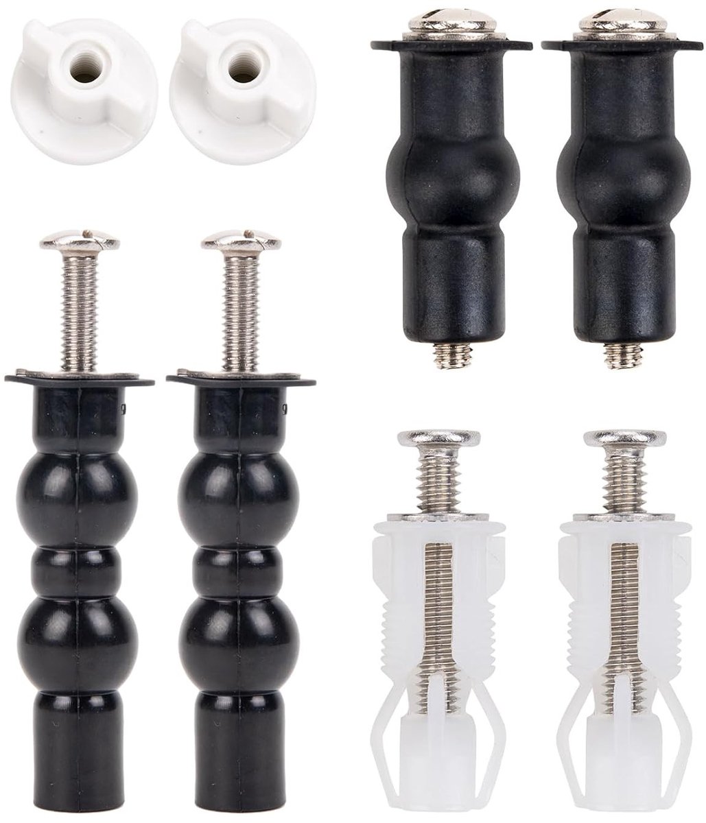 Toiletbril bevestigingsmaterialen, scharnieren en bouten voor snelle montage en accessoires, 6 stuks