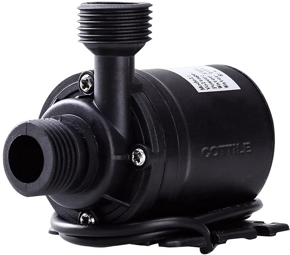 SnelShoppen - Borstelloze Dompelwaterpomp DC 12 V 800 l/h 5 m voor Fontein, Zwembad, Zonne-Omloopsysteem, Watercirculatie, Tuin, Buiten, Camping
