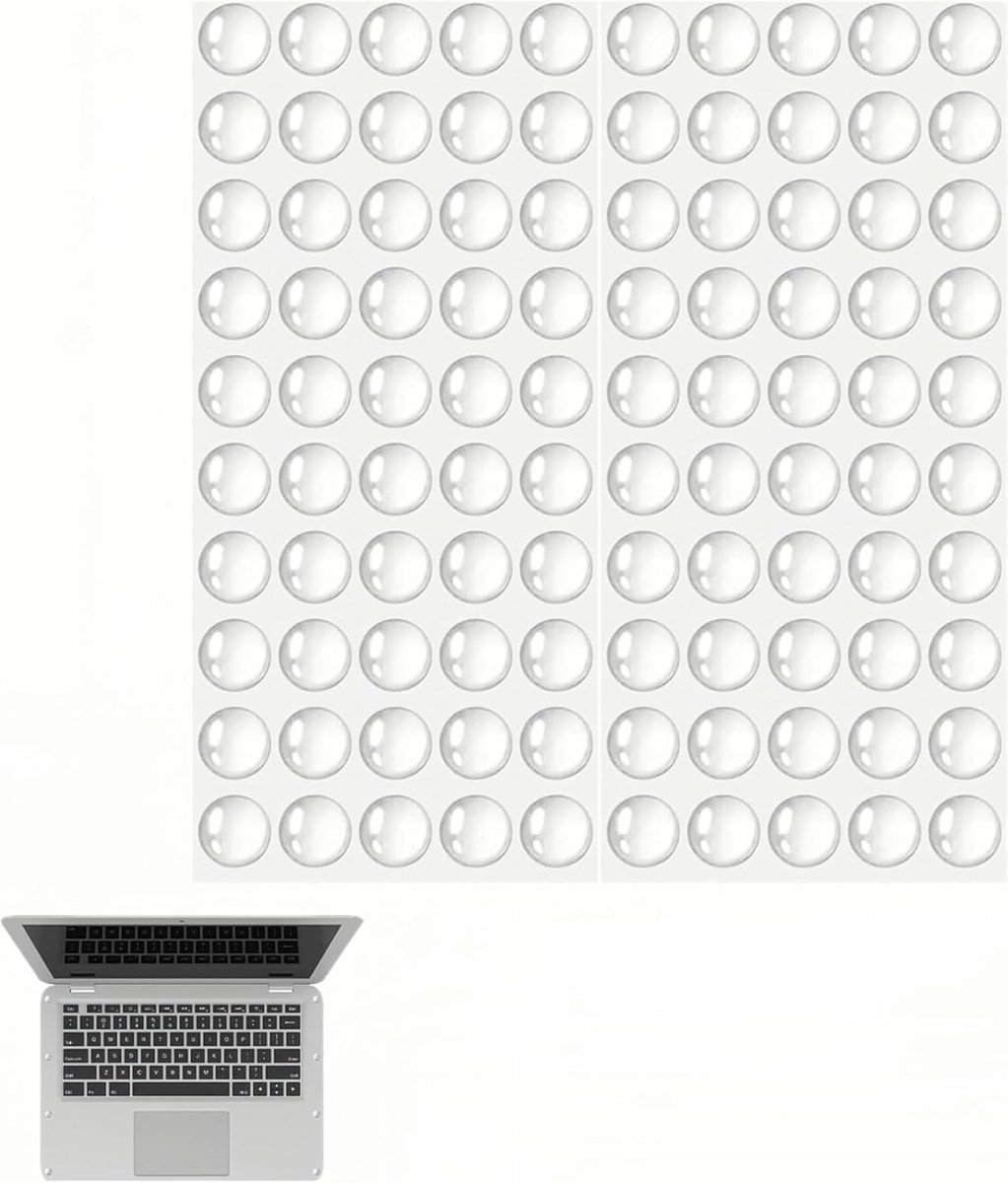Zelfklevende Rubber Voetjes voor Meubels, Geluidsdempende Buffer Pads, Dempers voor Deuren en Kasten, 10mm Diameter, Transparant en Zacht voor Veilig Sluiten van Deuren