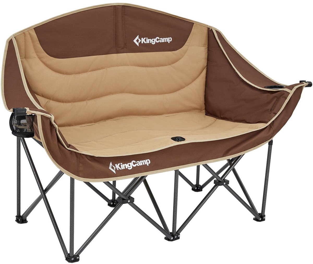 Campingbank Duo Deluxe dubbel - Lounge 2-persoons klapstoel bank 200 kg