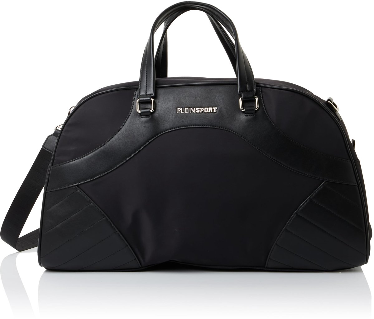 SnelShoppen - Dames Duffle Lena Active Handtas Zwart - Stijlvolle Sporttas - Ruime Sporthandtas van Hoogwaardig Materiaal - Ideaal voor Sport, Reizen