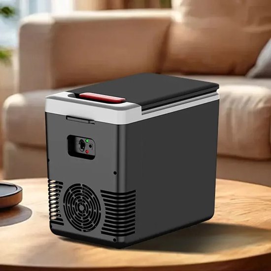 Mini Koelbox 10L - Elektrische Koelbox en Warmhoudbox - 12V voor Auto & 220V voor Thuis - Draagbare Koelkast - Koelen en Verwarmen - Zwart — afbeelding 4