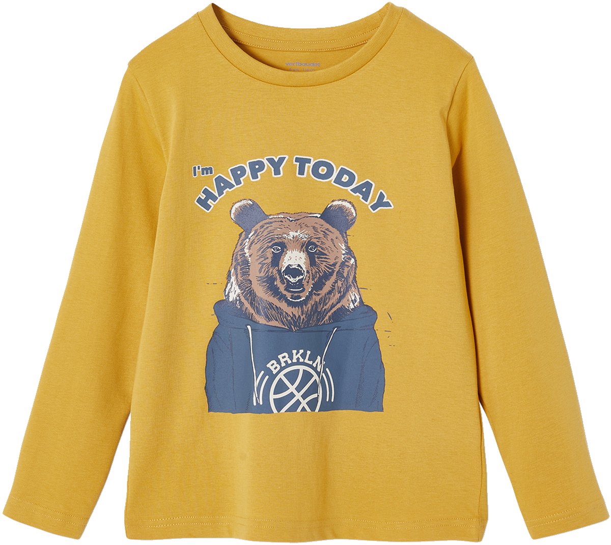 Vertbaudet fun T-shirt met lange mouwen en kattenmotief voor jongens