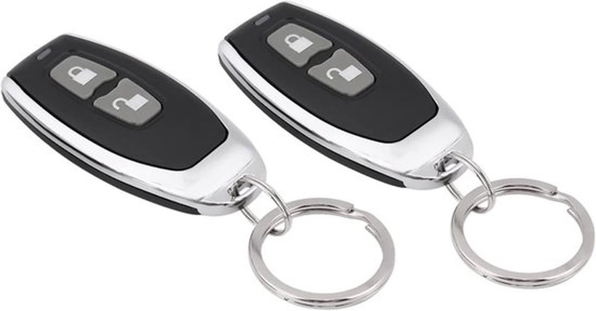 Centrale Deurslotset voor Auto's, Keyless Entry Systeem met Bedieningseenheid en 2 Afstandsbedieningen voor Voertuigen, Veiligheid en Gemak