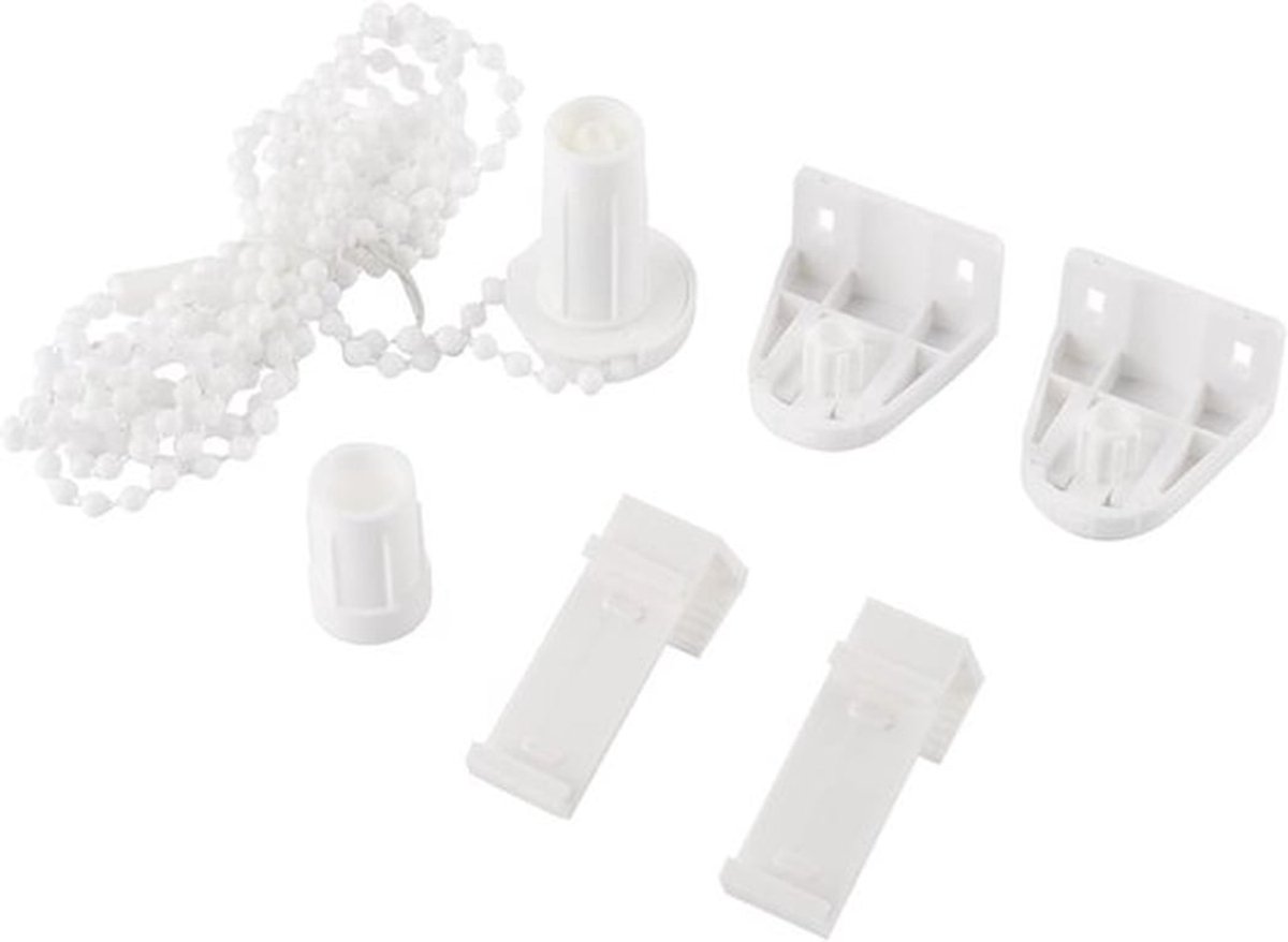 17 mm Rolgordijnfittingen - Montagekit - Inclusief accessoires - Voor standaard rolgordijnen - Koppeling en beugel - Voor raambehandelingen