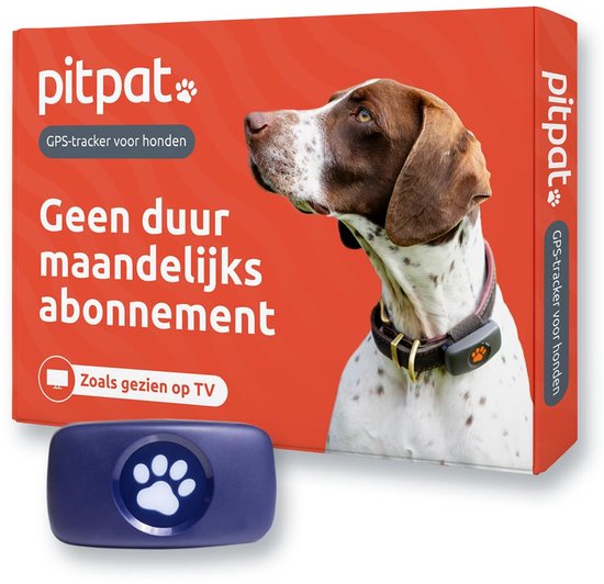 SnelShoppen - PitPat GPS-hondentracker Zonder Abonnement - Voor Alle Honden en Halsbanden - Volgen, Veiligheid, Draadloos, Compact, Waterdicht, Ideaal