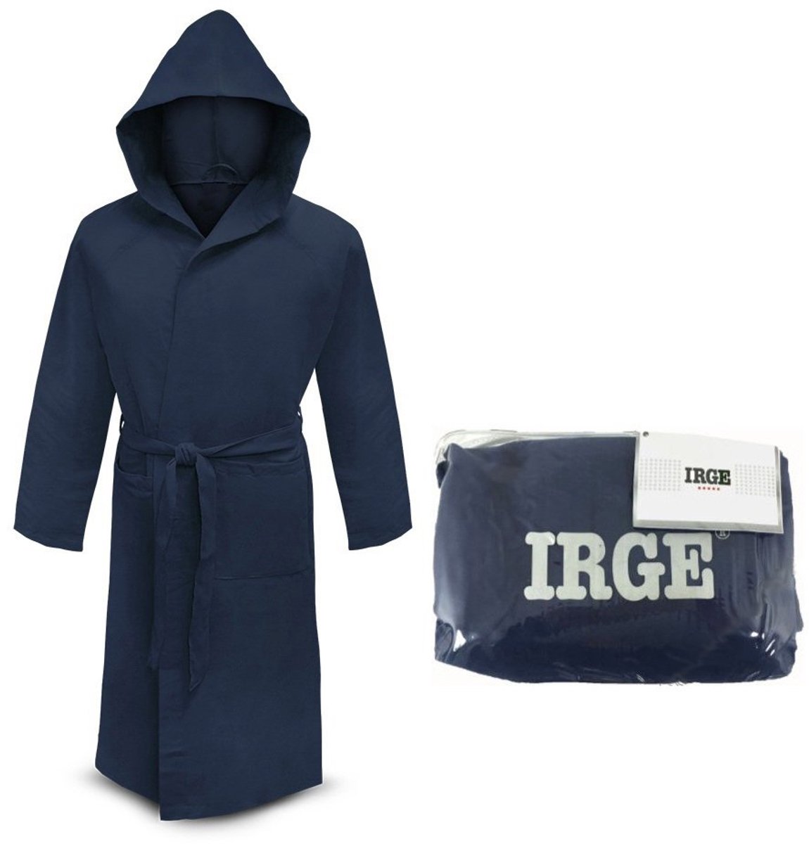 SnelShoppen - Unisex microvezel badjas met capuchon en handtas - Ideaal voor thuis, zwembad, sauna, camping - Sneldrogend, zacht, lichtgewicht, divers