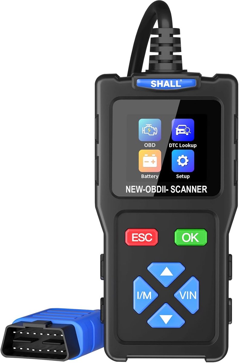 SnelShoppen - OBD2 Scanner Code Reader voor Auto Check Engine - CAN Diagnosetool - Lezen en Wissen Foutcodes voor OBD II Auto's Na 1996