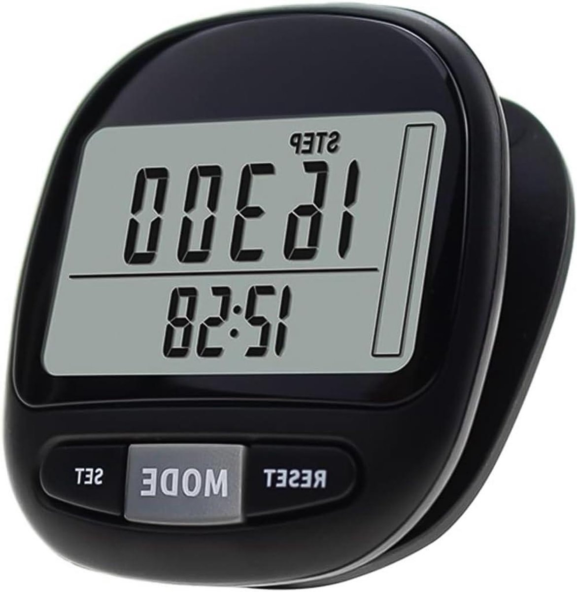 3D Stappenteller - Calorieënteller Wandelen - Afstand Berekenen - Geavanceerde 3D Sensor - 50 x 53 x 26 mm - Zwart