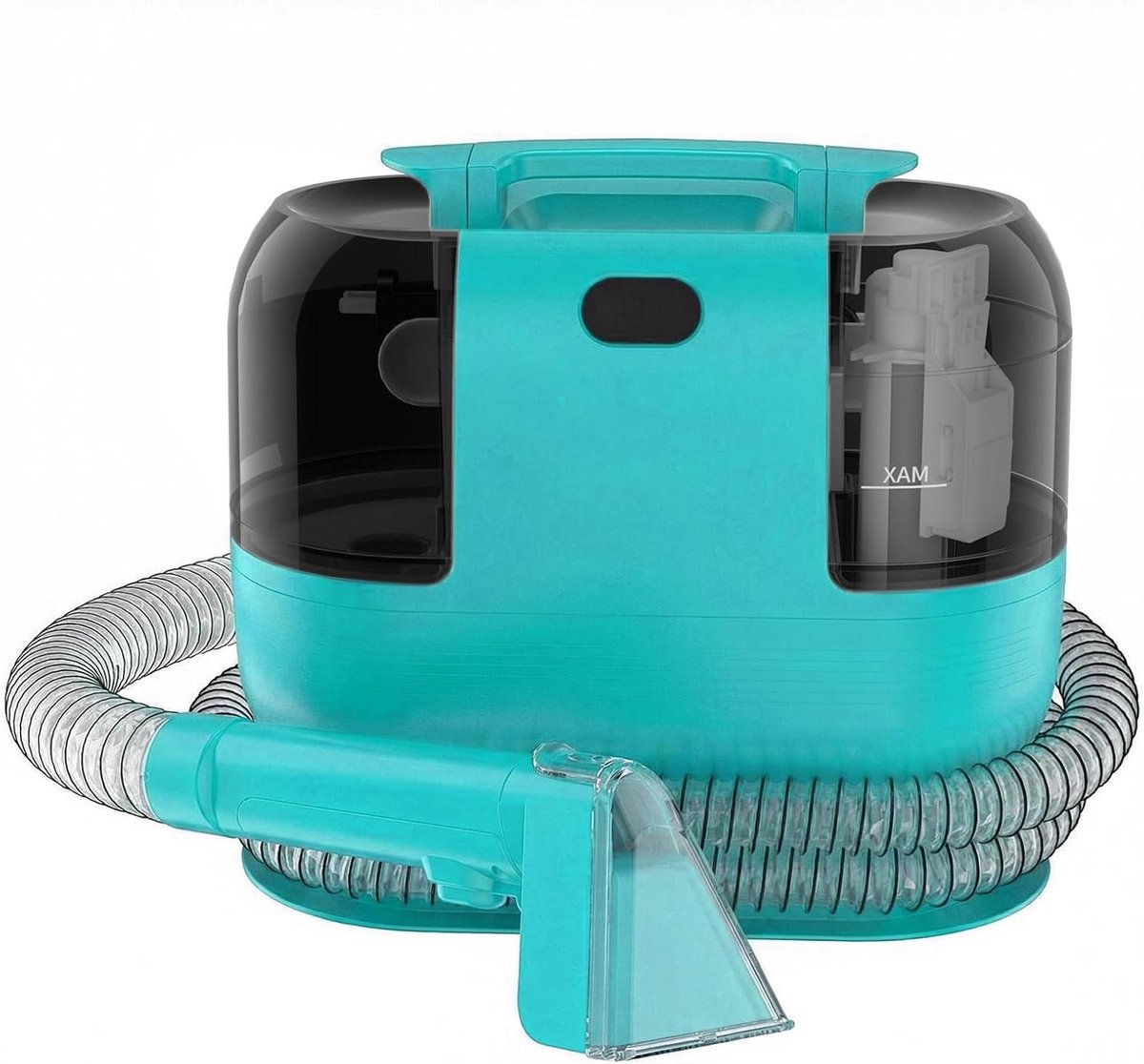 Bekledingreiniger Apparaat - Natzuiger Wasstofzuiger - Vlekken Verwijderen - Dubbele Tank Ontwerp - 500 W Vermogen - Cyaan Blauw