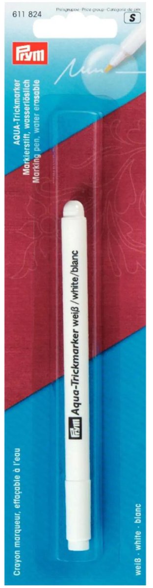 Prym Aqua Trickmarker - textielstift - wit - markeerpen voor stof