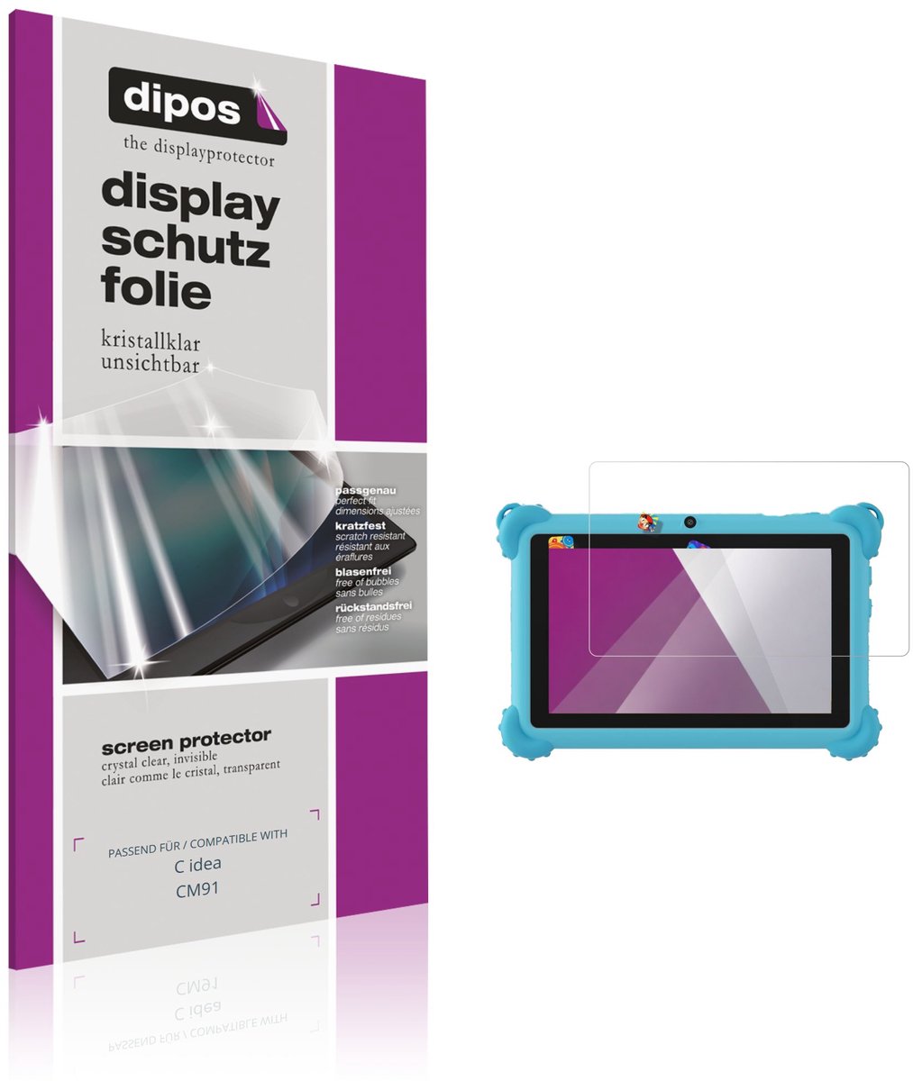 dipos – 2x Beschermfolie geschikt voor C idea CM91 | Krasbestendige & heldere Screenprotector Ultra-Thin