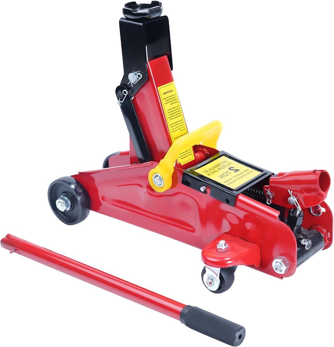 Auto Krik - Vloer Krik - Onderhoud Auto - Snelle Hefpomp - 1.5 Ton Capaciteit - Rood