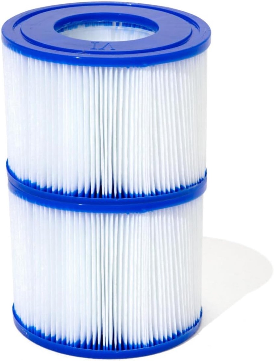 Set van 2 BESTWAY Type 6 cartridgefilters - geschikt voor spa's - 60311, blauw