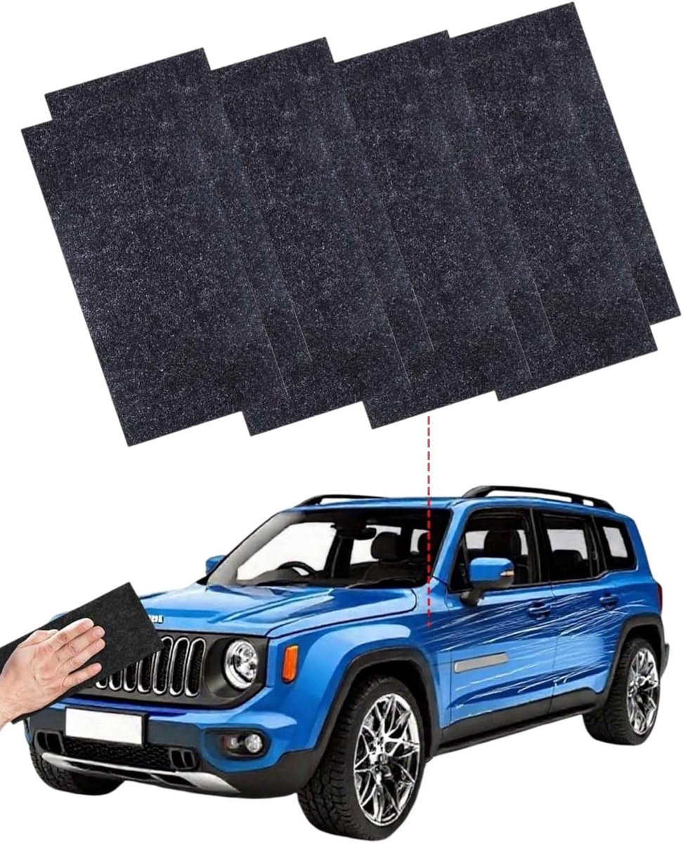 Nano-krasdoek 8 stuks - herbruikbaar - verwijdert krassen en wervels - compatibel met alle kleuren - ShopVlot