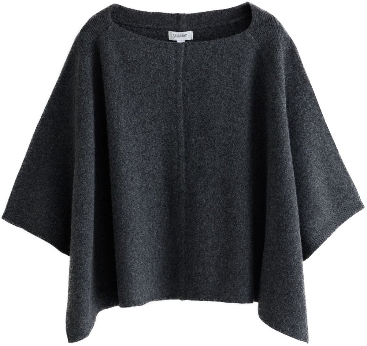 Next - Dames - N. Premium kasjmier capetop - Grijs