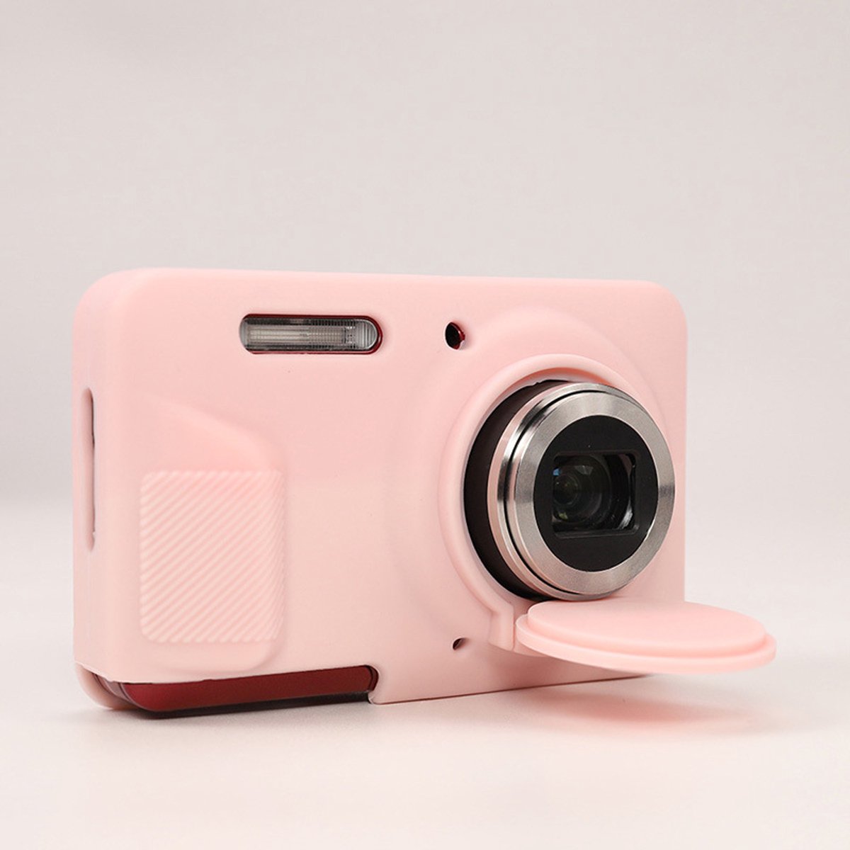 Beschermende Camera Case voor Kodak PIXPRO FZ55 - Zacht Siliconen Hoesje met Verwijderbare Lens Case, Antislip en Krasbestendig, Inclusief 2 Groene Beschermers