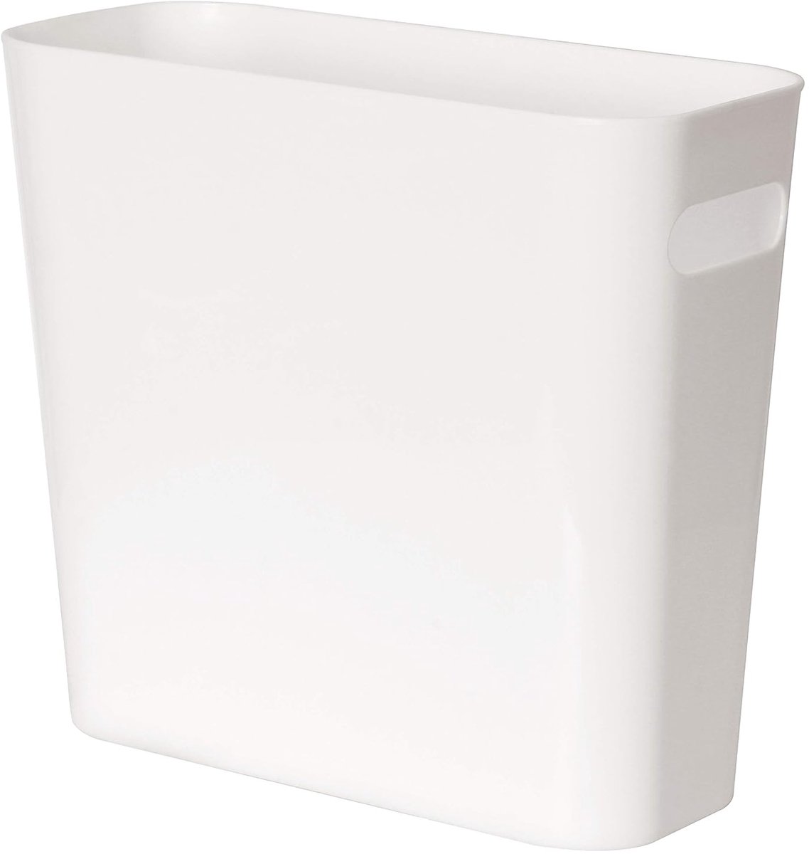 SnelShoppen - Slanke Kunststof Prullenbak 5 L - Kleine Vuilnisemmer met Handgrepen - Ideaal voor Thuis, Kantoor, Woonkamer, Keuken en Badkamer - Cosme