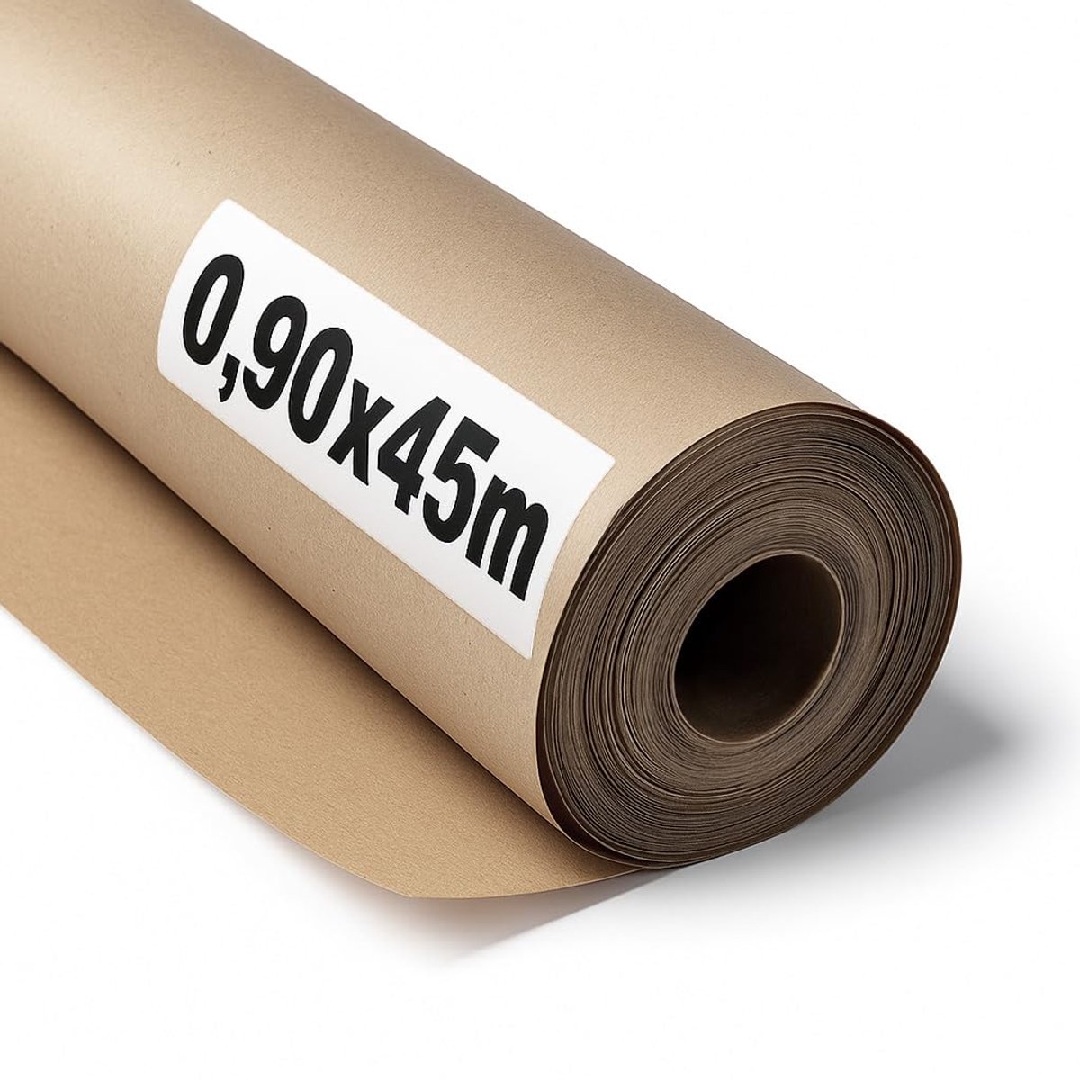 SnelShoppen - Kraftpapier rol 0,90 x 45 m, 70 g/m², naturbruin, 6 rollen, gerecycled, scheurvast inpakpapier voor knutselen, decoratie en feestverpakk