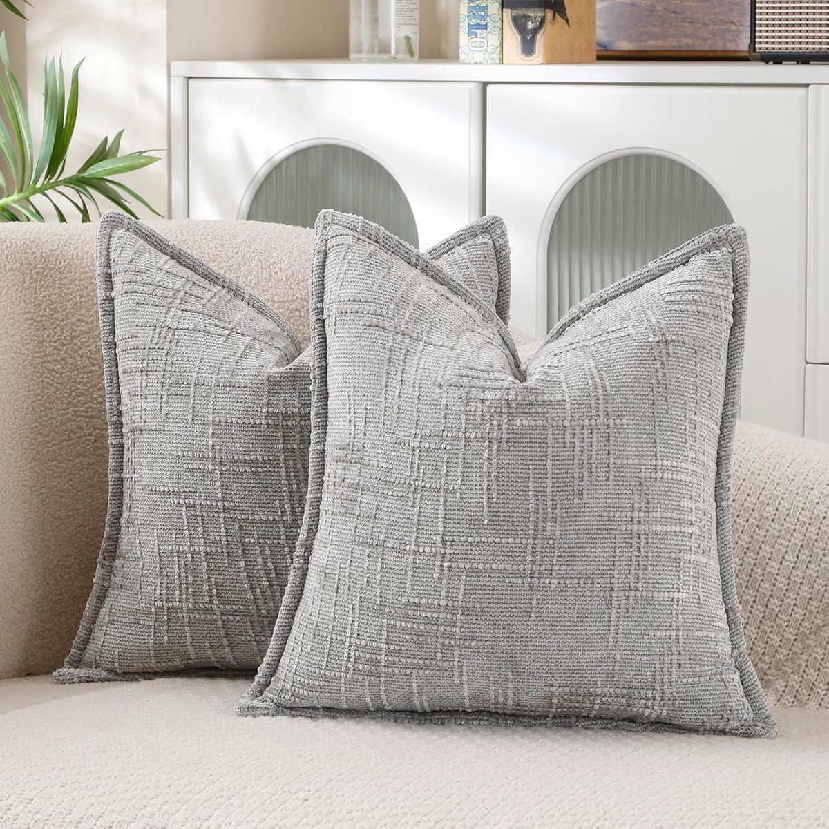 Moderne Boho Kussenhoezen 40 x 40 cm, Set van 2 Decoratieve Kussens voor Bank, Slaapkamer en Woonkamer, Perfecte Thuisdecoratie