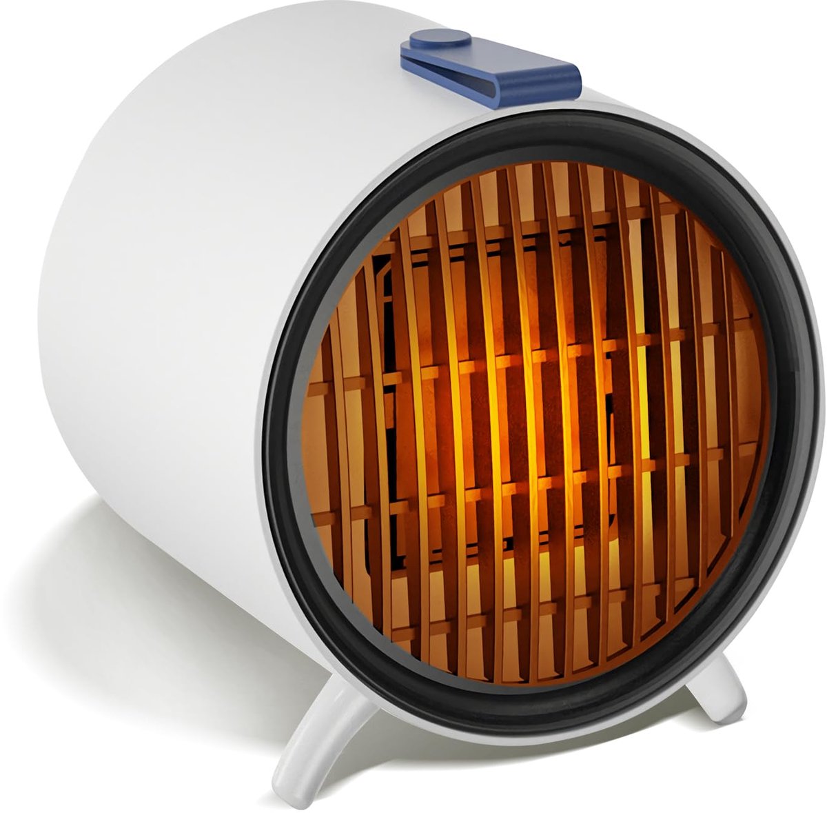 SnelShoppen - Anluomafuy Ventilatorkachel 1200W Compact Laag Stroomverbruik met 2 Verwarmingsvermogens, Oververhittings- en Kantelbeveiliging voor Thu