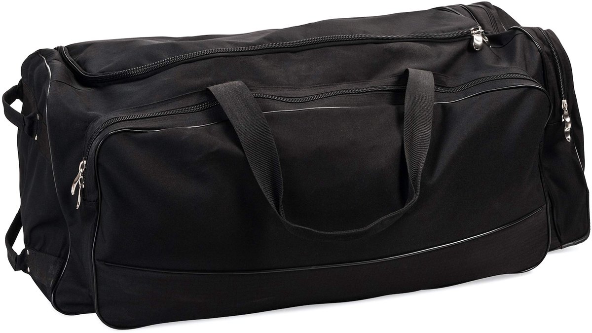 Grote nylon sporttas op wielen voor honkbal, voetbal, basketbal, hockey en training