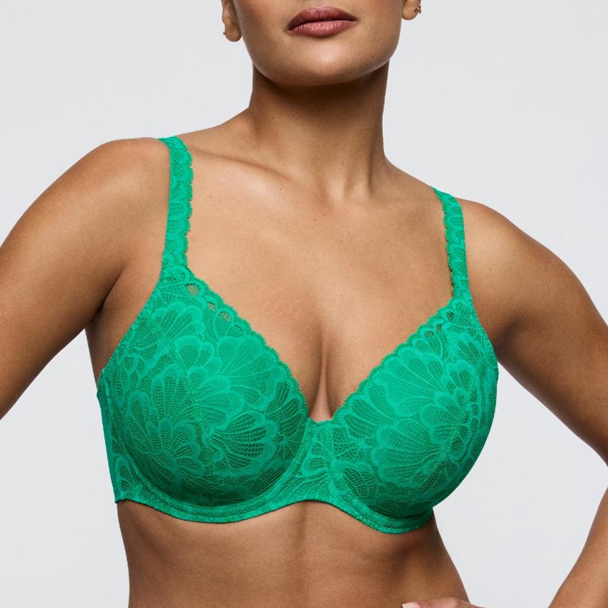 PrimaDonna Twist Mocuto Voorgevormde Bh Hartvorm 0242550 Vivid Green - maat EU 80B / FR 95B