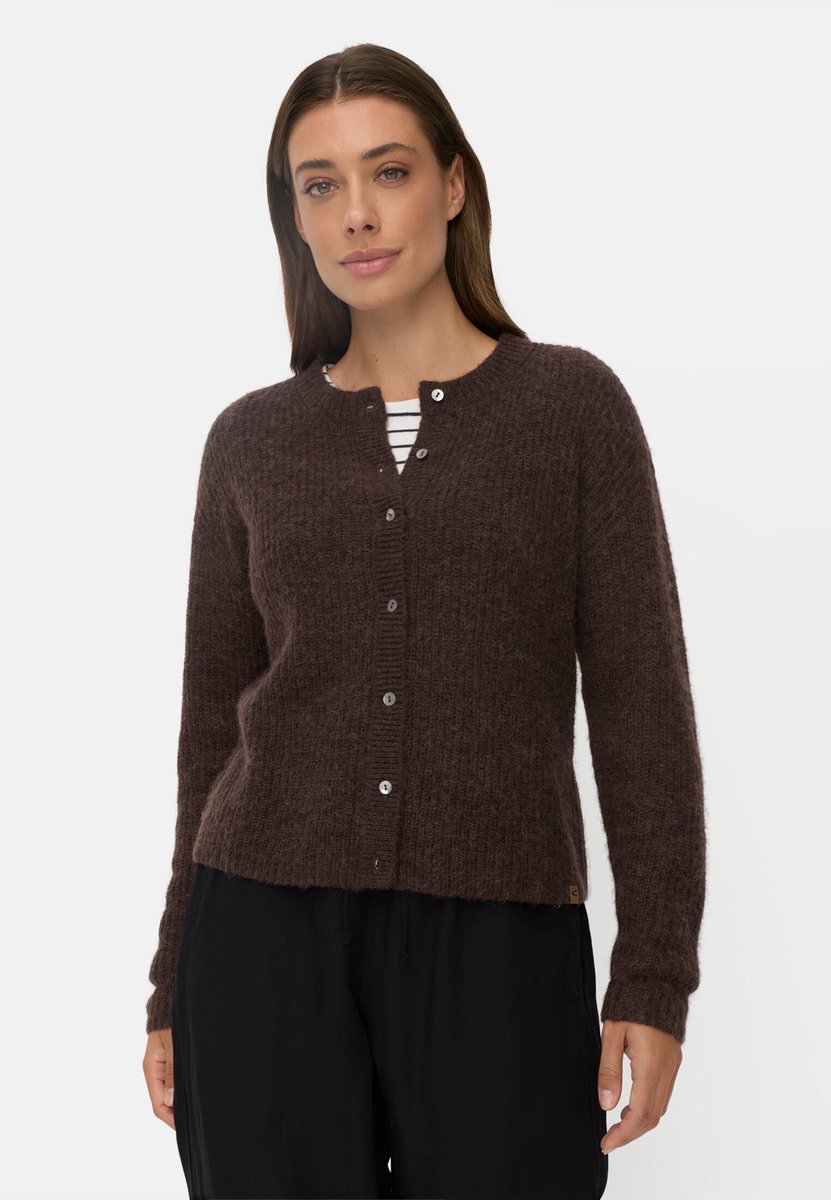camel active Vest met rechte pasvorm - Maat womenswear-L - Bruin
