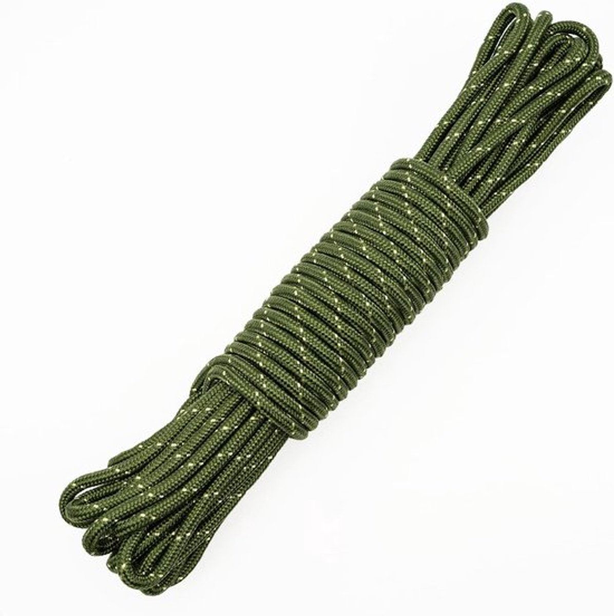 8 mm nylon touw, 20 m outdoor touw voor kamperen en tuin - zalfgroen, multifunctioneel.