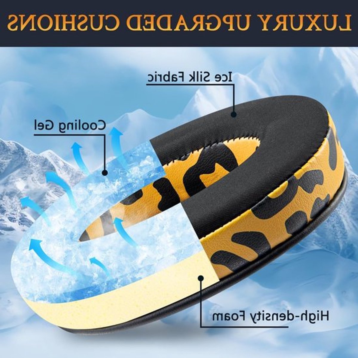 Comfortabele vervangende oorkussens voor HyperX Cloud headset series - Gel, Earpads, Cushions