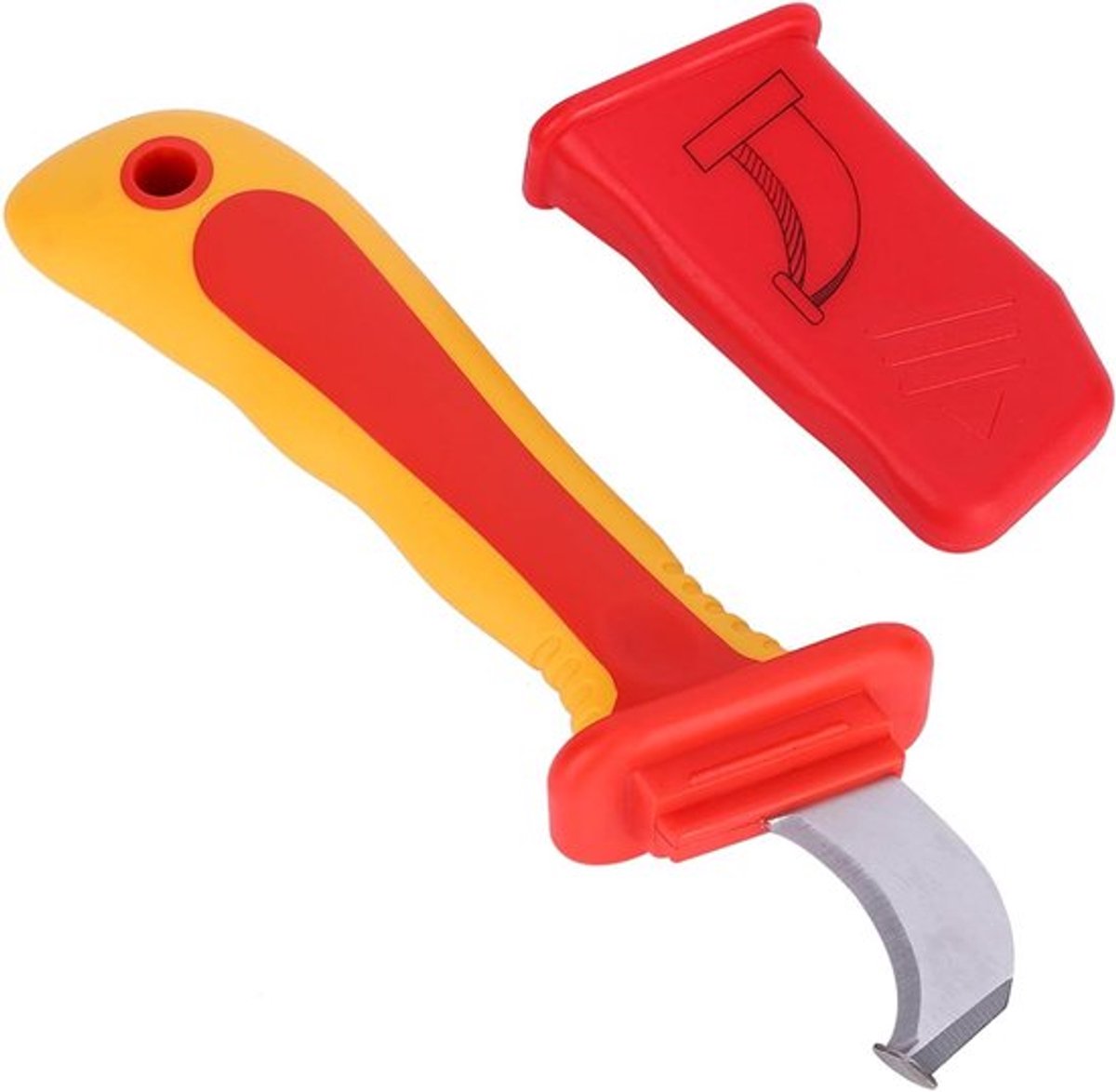 Gereedschapsmes voor elektricien - Isolatie snijder - Kabelstripper en cutter - Anti-magnetisch - Veiligheidsnorm IEC60900 1000V
