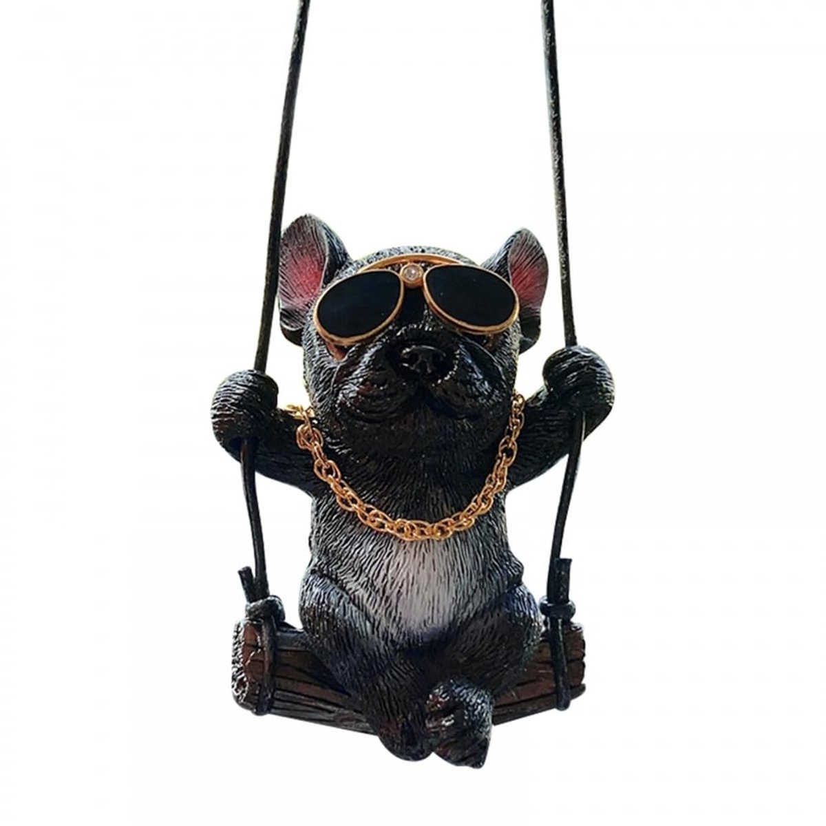 SnelShoppen - Auto hangend ornament hond, oscillatie auto hanger voor achteruitkijkspiegel, auto interieur decoratie accessoires, leuk voor hondenlief