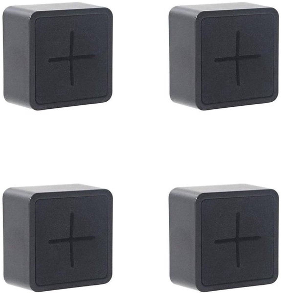 Handdoekhaken Zelfklevend - 4 Stuks - Zwart - Waterdicht - Duurzaam ABS - Voor Badkamer/Ke