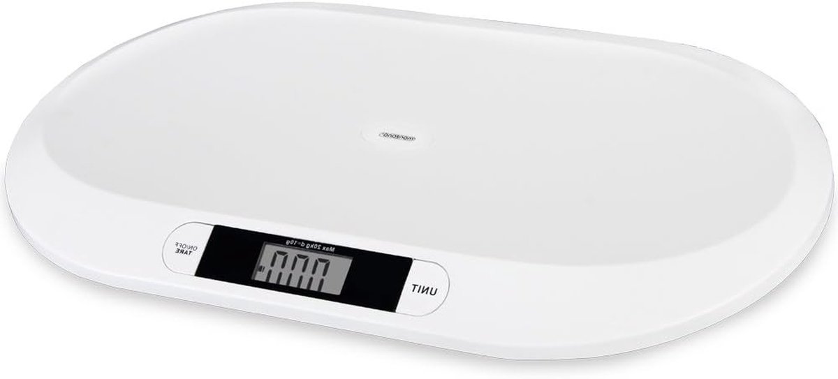 Digitale Babyweegschaal - Kinderweegschaal Dier - Gewicht Controleren - Hoge Nauwkeurigheid 10 Gram - 55 x 32 cm - Wit