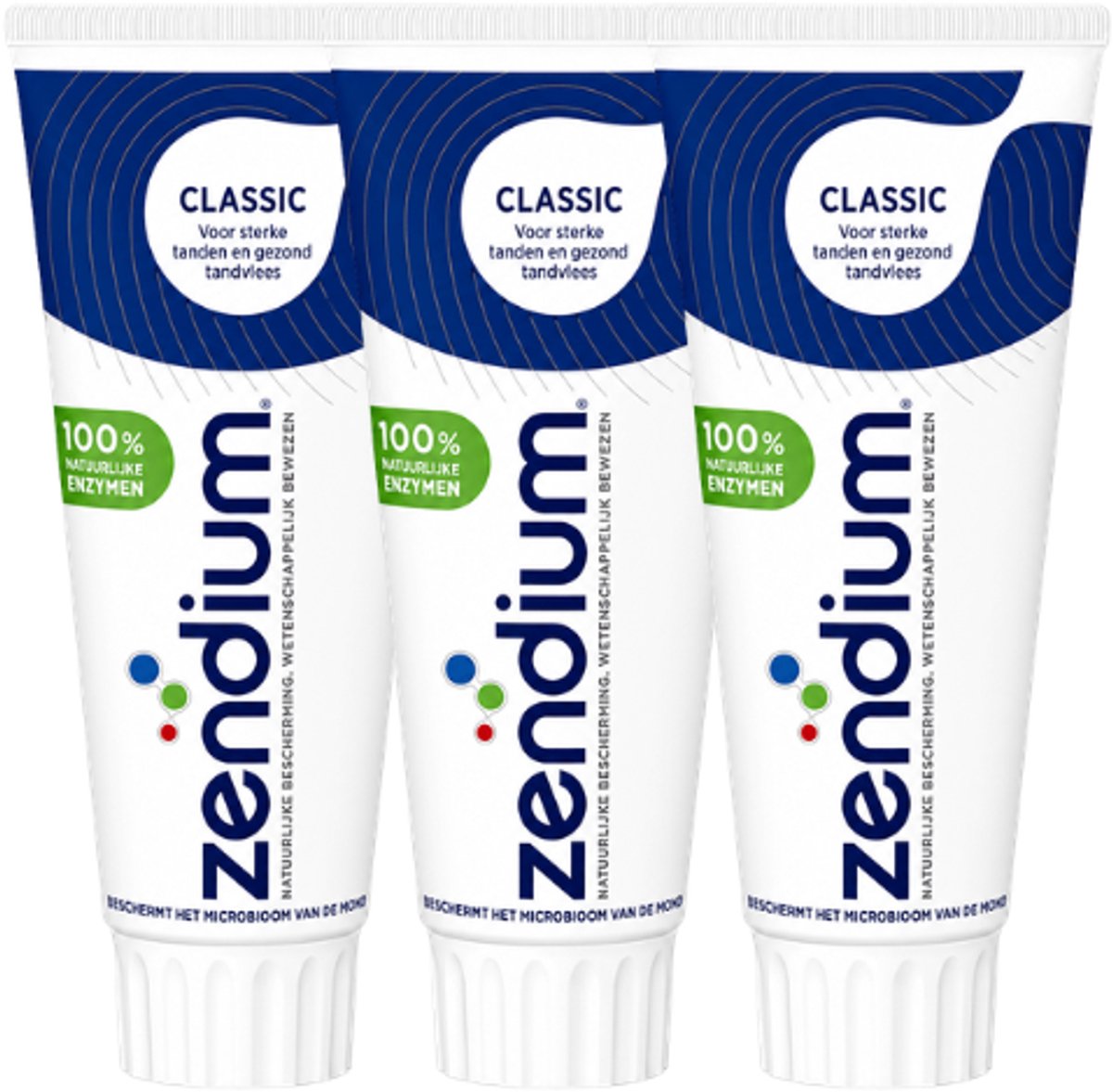 Zendium Classic Tandpasta - 3 x 75 ml - Voordeelverpakking