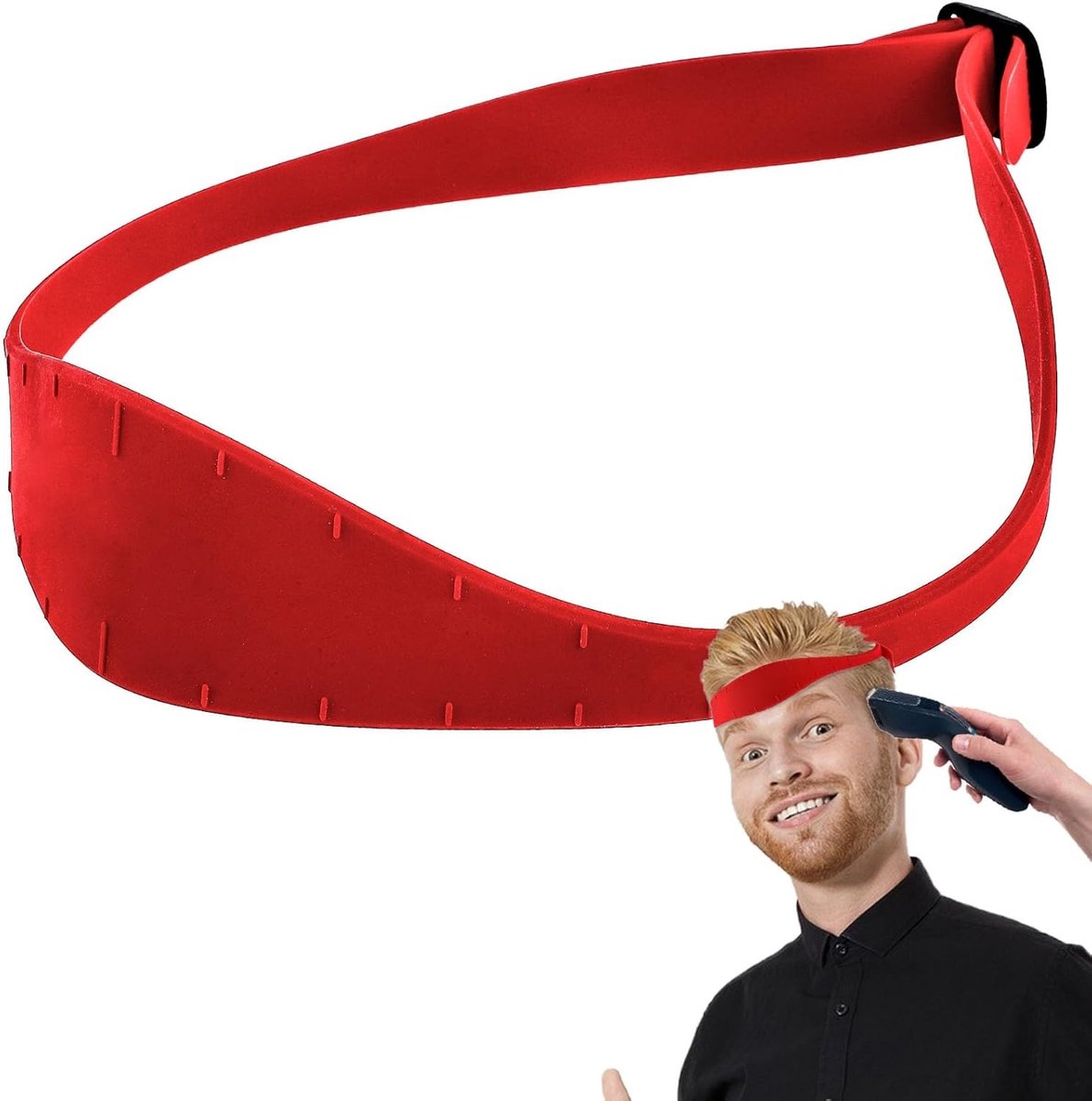 Halslijn Scheer Template en Haartrim Gids, Siliconen Curved Haar Knipband voor DIY Knippen, Creëer Schone Rechte Halslijn en Fade Taper Gids voor Kappersgereedschap