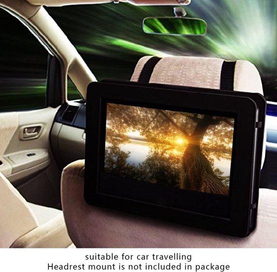 Draagbare DVD speler - Portable DVD speler - Met USB en Accu - Voor in Auto - Mediaspeler — afbeelding 3