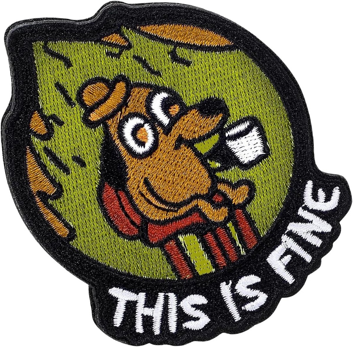 Grappige Patches voor Rugzakken en Kleding, Heerlijke Applicaties voor Creatieve DIY Projecten, 8 x 6.5 cm, Zelfklevende Strijkapplicaties