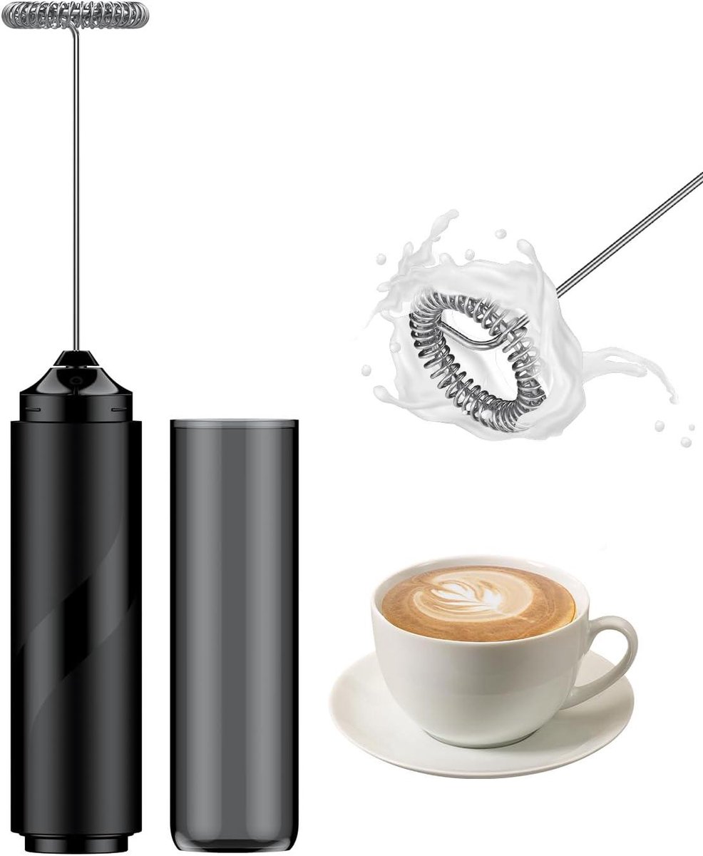 Melkopschuimer Drankmixer Koffie Snel Schuim Maken Krachtige Hoge Snelheid 22.4 cm Hoog Zwart