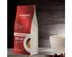 numerica koffie bonen - medium roast - premium kwaliteit - espresso - Hello - 1KG