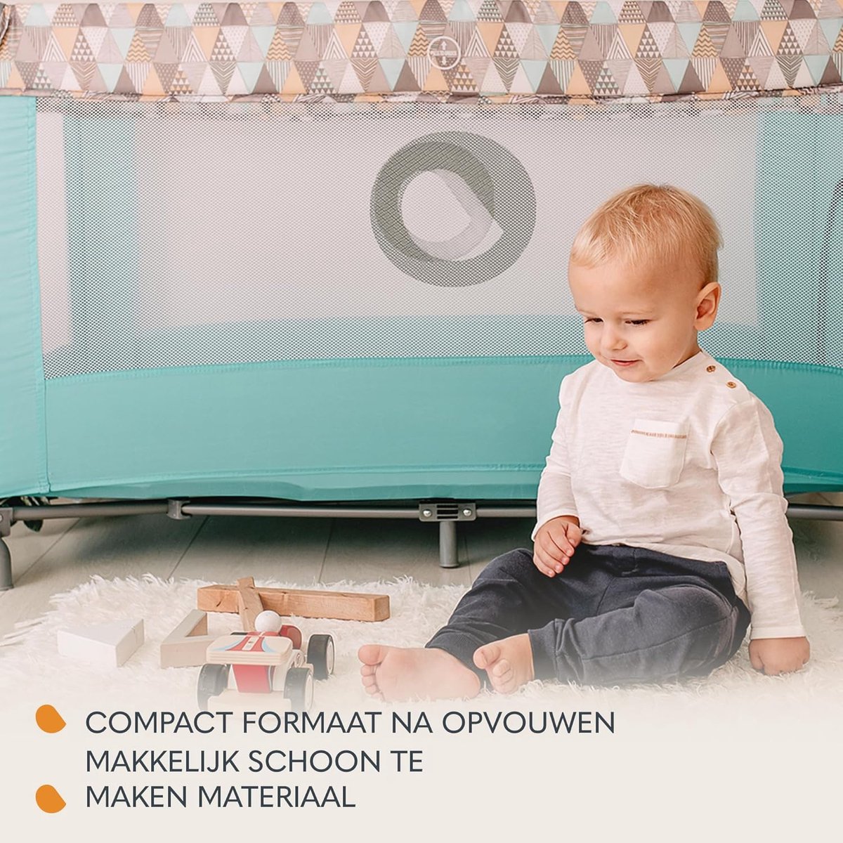 Opvouwbaar Reisbedje met Matras voor Baby's en Peuters - Lichtgewicht en Veilig – foto 3