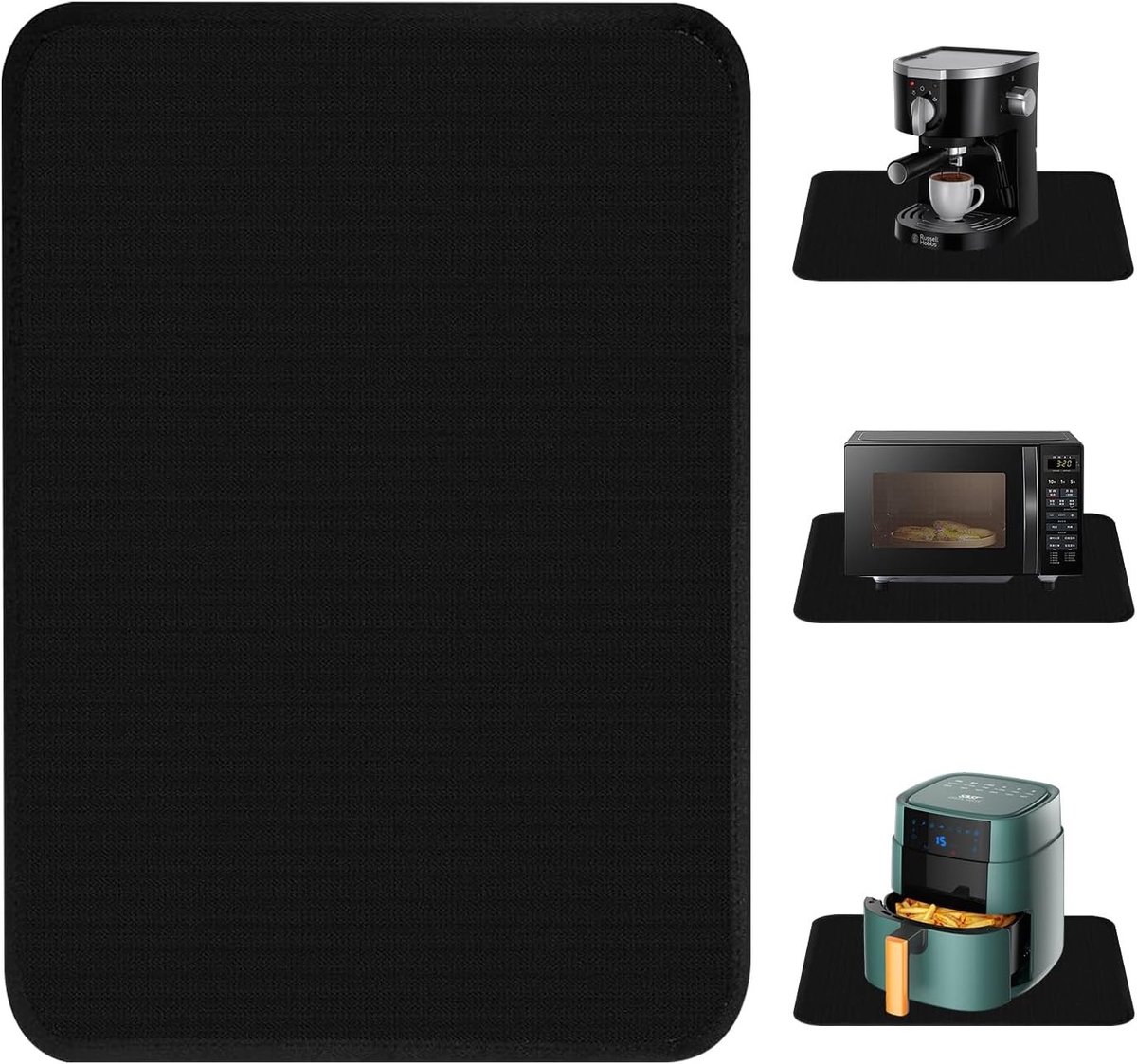 Hittebestendige Mat 60 x 40 cm - Antislip, Waterdicht en Beschermend voor Keukenblad, Airfryer en Magnetron