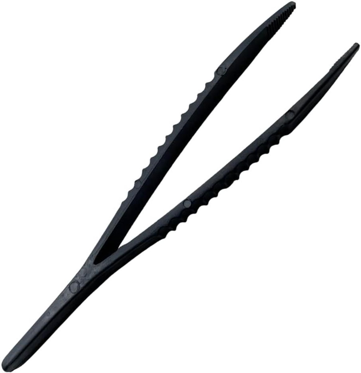 Plastic Pincet - Reparatie Tool - Componenten Plaatsen - Hittebestendig Kunststof - 125 mm - Zwart