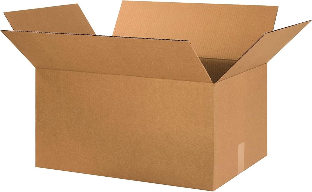 Golfkartonnen dozen - Verhuisdozen Opslag - Verzenden Opslaan - Standaard sterkte - 24 x 16 x 12 inch - Kraft