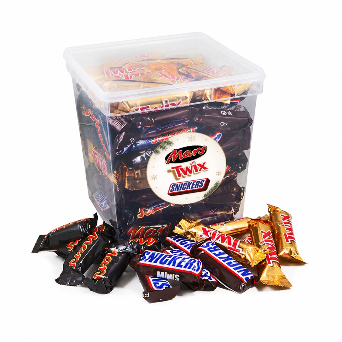 Mars - Chocolade kerstcadeau - Mars Mini, Twix Mini, Snickers Mini - 110 stuks - 2200g