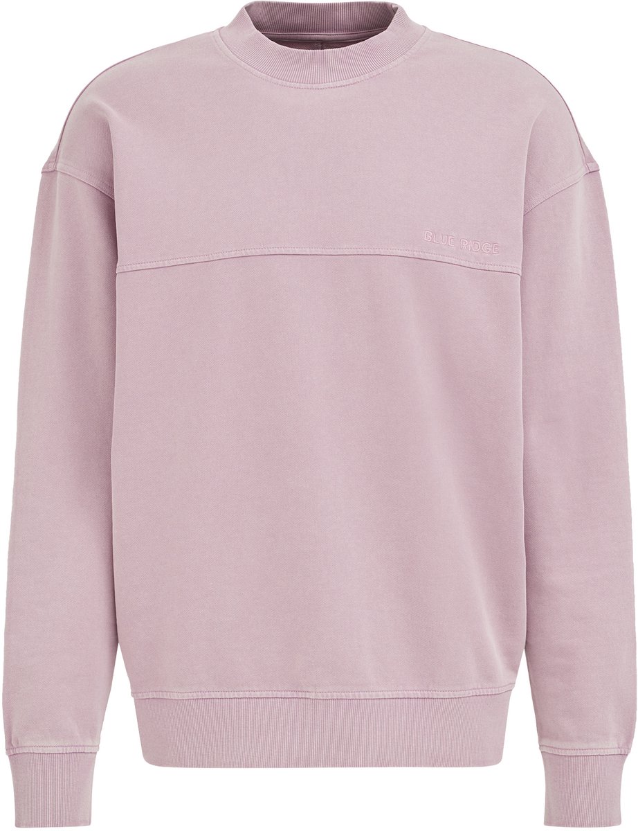 WE Fashion Heren loose fit sweater met garment dye